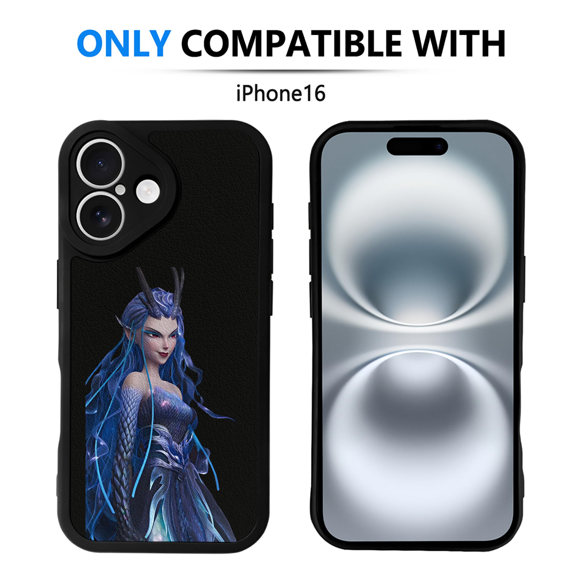 （画像用） Ne Zha 2 ナタ 魔童の大暴れ 【iPhone 16シリーズ対応】シリコンスマホケース（レザー調） 材質：シリコン